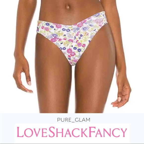 SOLD - 🌺 NWT LOVESHACKFANCY bikini bottoms floral - Picture 2 of 4